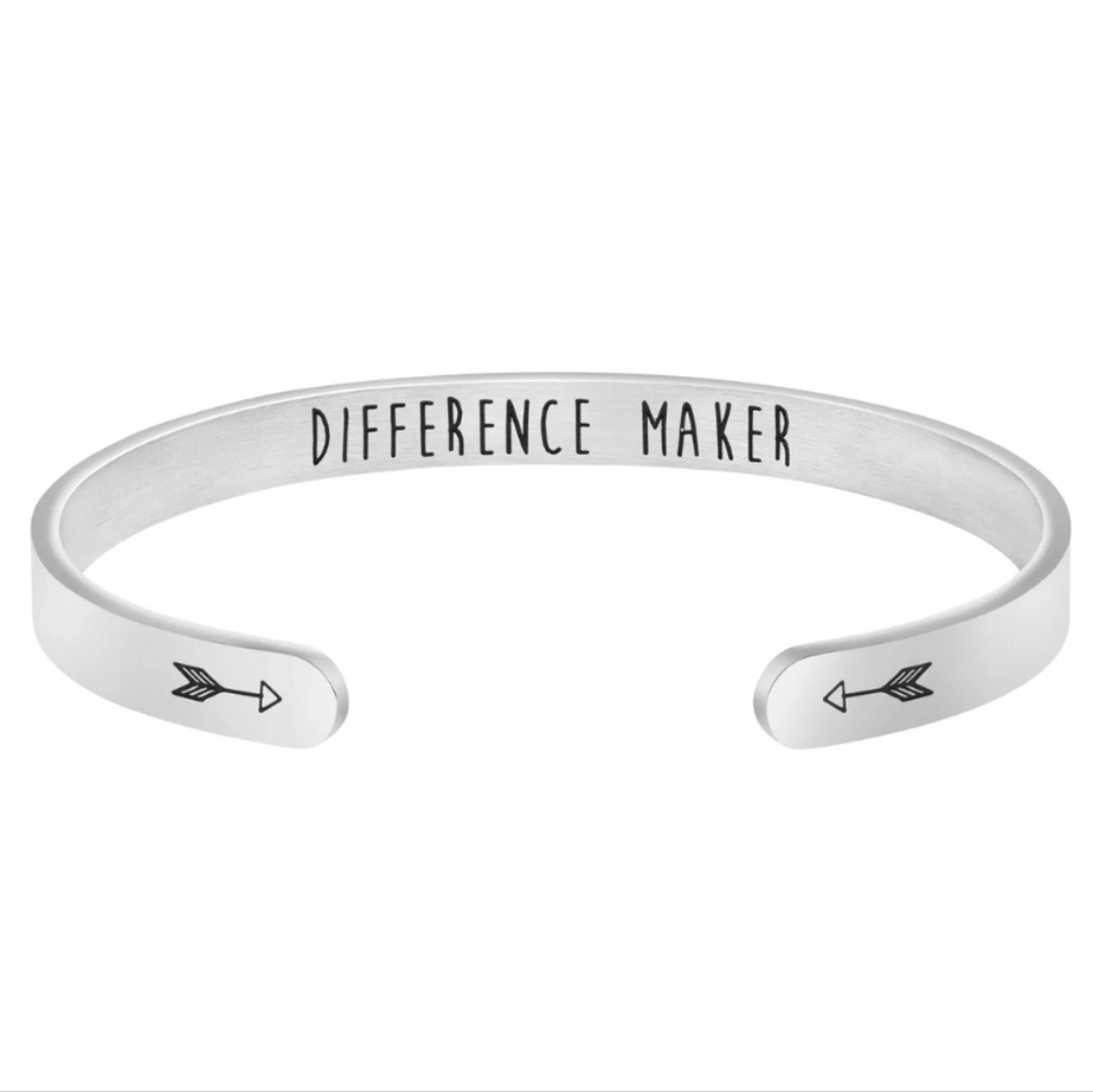 Joycuff Difference Maker Silver Cuff